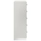 New Heritage Europa 5 Piece Wood King Panel Bedroom Set with Chest and Nightstand in White, , large