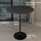 Leisuremod Verve 36" Round Bar Height Dining Table with Sintered Stone Top in Black - Table Only, , large