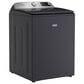 Maytag 5.2 Cu. Ft. Smart Top Load Washer and 7.4 Cu. Ft. Smart Electric Top Load Dryer Laundry Pair in Midnight Steel, , large