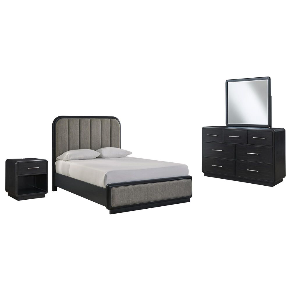 Millenium Rowanbeck 4-Piece Queen Bedroom Set in Black, , large