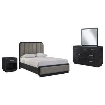 Millenium Rowanbeck 4-Piece Queen Bedroom Set in Black, , large