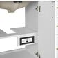 37B Lucerne 48" Single Bathroom Vanity in Bright White with Marble Top and Backsplash, , large