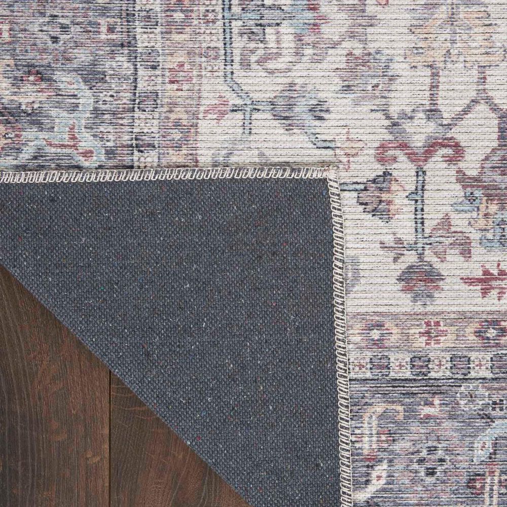 57 Grand by Nicole Curtis Series 1 Soft Grey and Ivory 4&#39; x 6&#39; Area Rug, , large