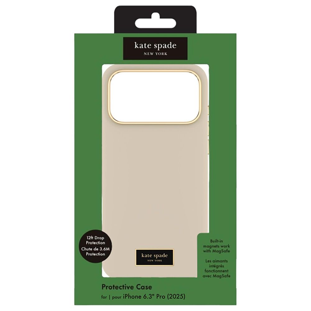 Kate Spade Silicone MagSafe Case for Apple iPhone 17 Pro Max in Icon Perfect Beige, , large