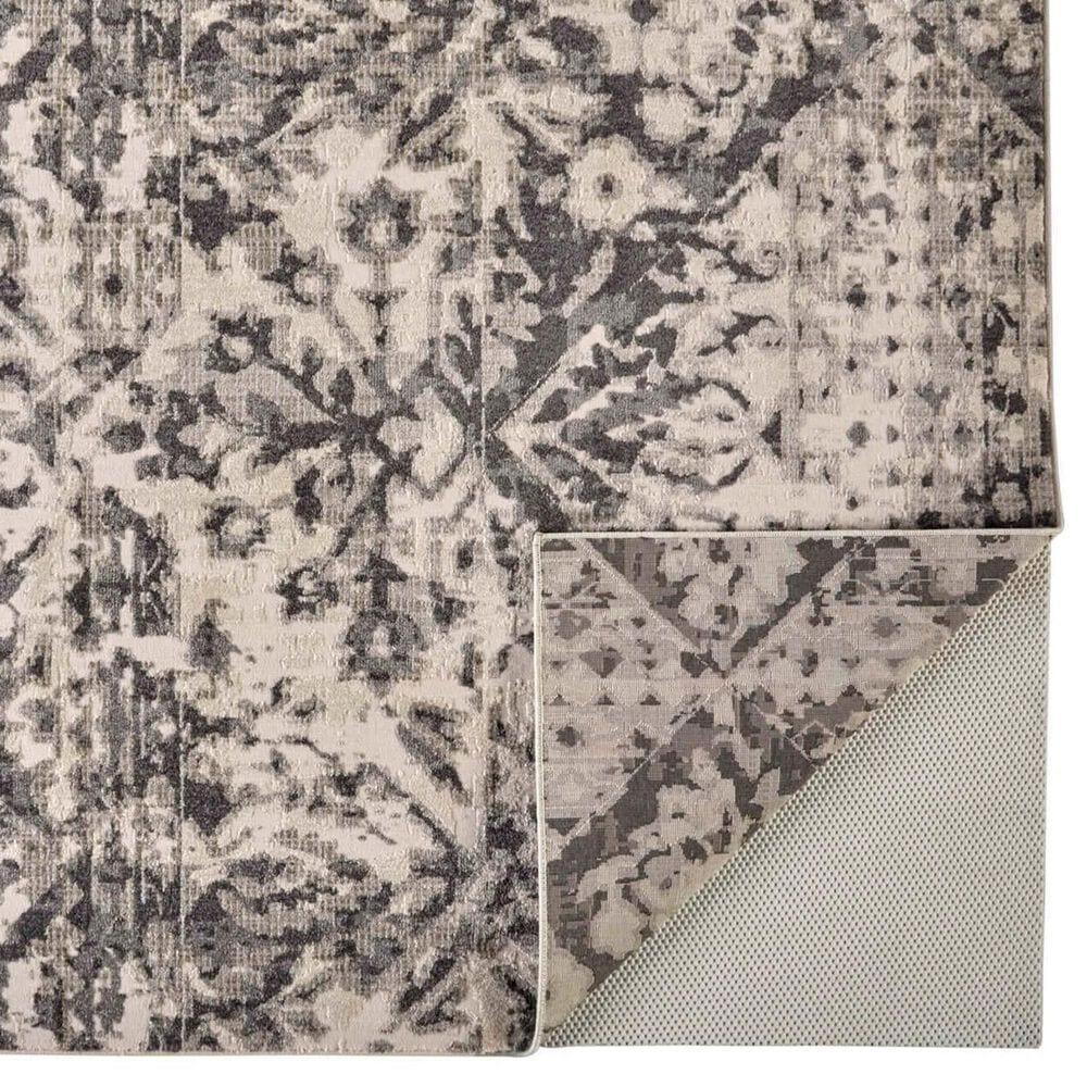 Feizy 3876F Kano Gray / Ivory 2&#39;2&quot; x 3&#39; Area Rug, , large