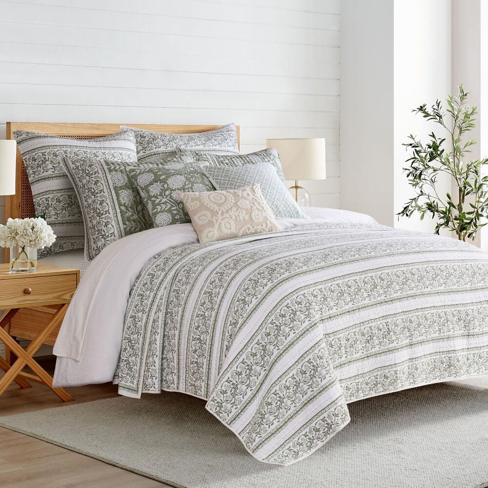 Levtex Adare 3-Piece Full/Queen Quilt Set in Sage, , large