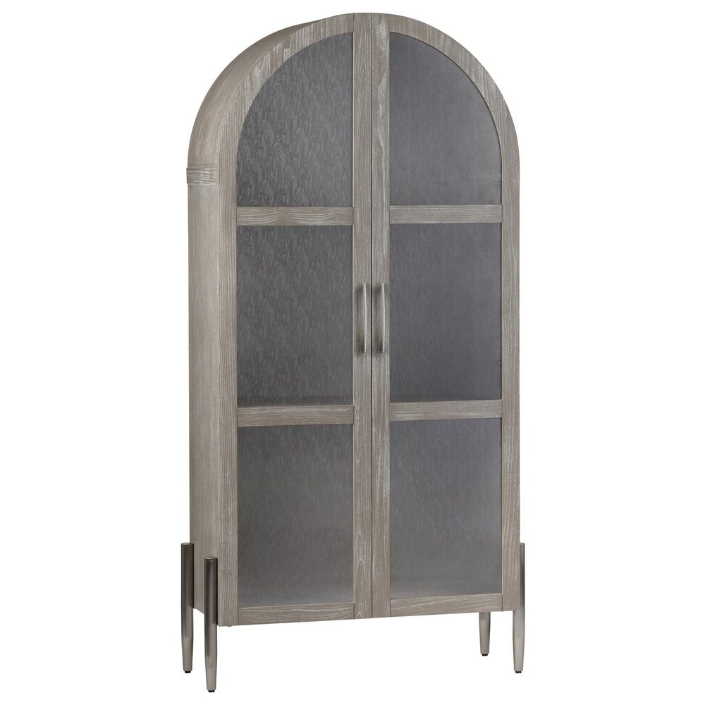 Crestview Collection Finnley Curio Cabinet in Khaki, , large