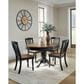 Ashley Clorazi 5-Piece Oval Dining Set in Black and Brown, , large