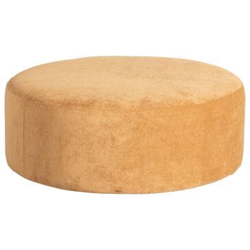 Jonathan Louis Cologne Round Cocktail Ottoman in Tramore Amaretto, , large