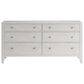 Vantage Mezzanine King Upholstered Wingback Bed with Dresser Chest and 2 Nightstands in Dove Gray, , large