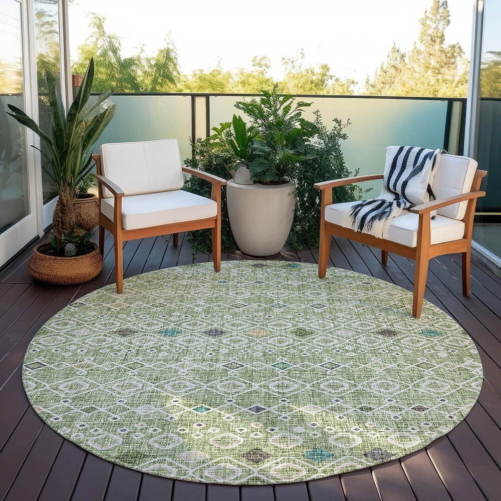 Dalyn Rug Company Portico PO4 Aloe 8&#39; Round Area Rug, , large