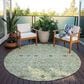 Dalyn Rug Company Portico PO4 Aloe 8" Round Area Rug, , large