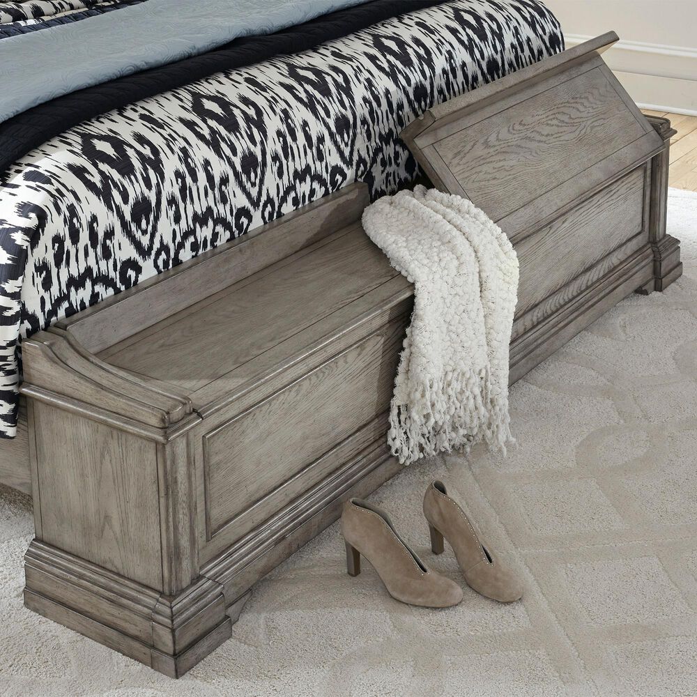 Chapel Hill Madison Ridge 5-Piece Queen Storage Bedroom Set in Bluff Gray, , large