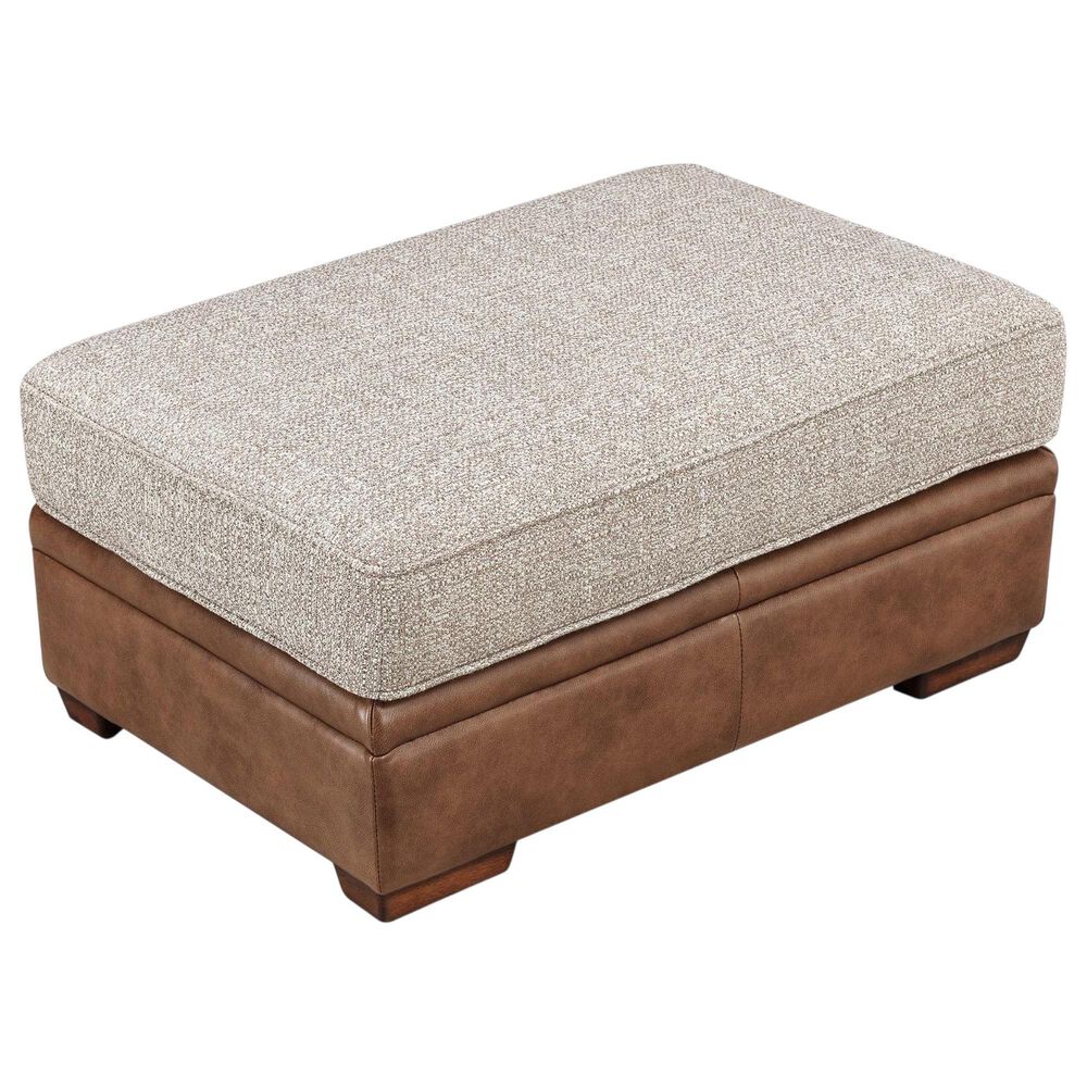 Hydeline Quebec Rectangular Ottoman in Aged Maple, , large