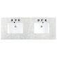 James Martin Vanities Lorelai 60" Double Vanity in Mid-Century Walnut with 3 cm Eternal Jasmine Pearl Quartz Top, , large