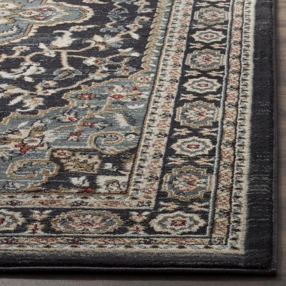 Safavieh Lyndhurst 2&#39;3&quot; x 8&#39; Anthracite and Teal Runner, , large
