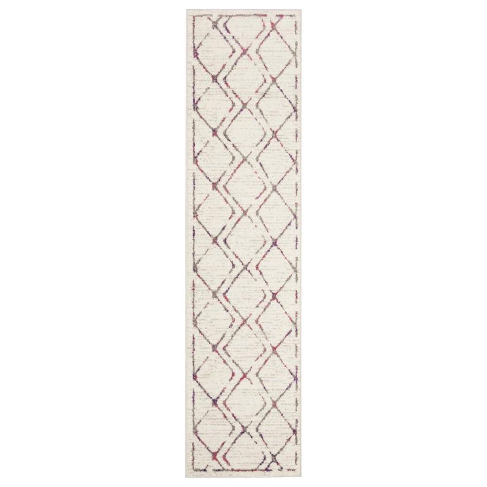 Safavieh Skyler SKY197F 2" x 8" Ivory and Pink Runner, , large