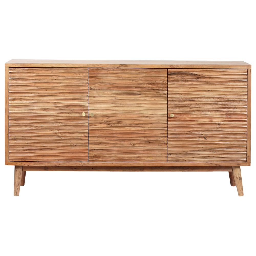 Hearth and Haven 3-Door Sideboard in Natural, , large