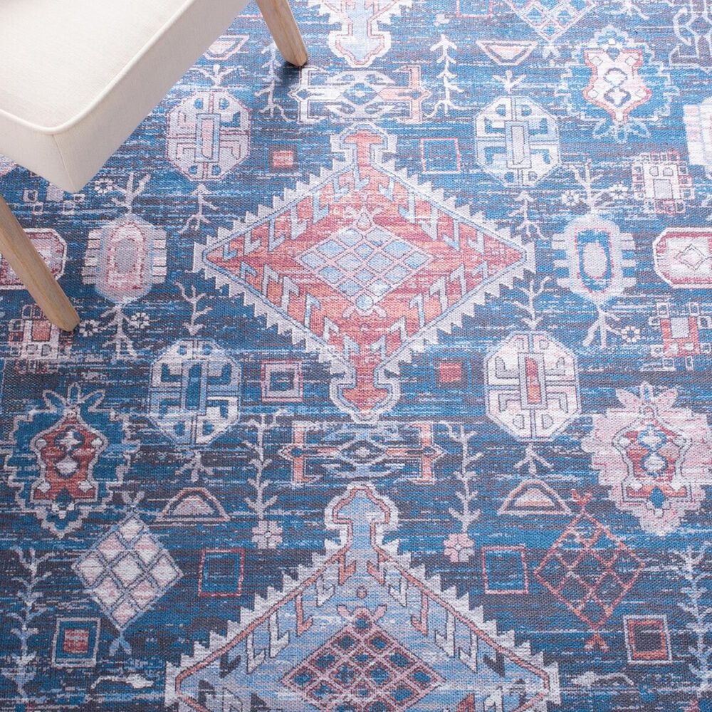 Safavieh Serapi Bohemian 4&#39; x 6&#39; Blue and Ivory Area Rug, , large