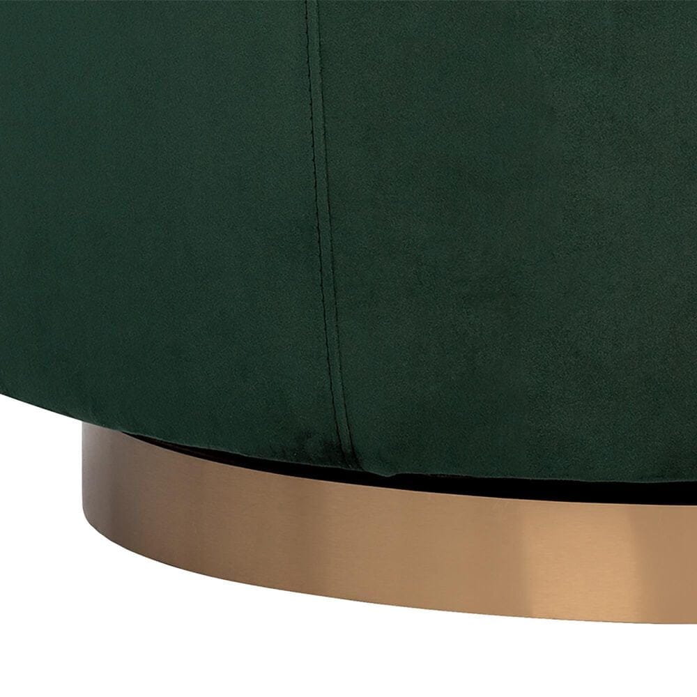 37B Hazel Swivel Lounge Chair in Deep Green Sky Velvet, , large