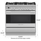Fisher & Paykel 36" Freestanding Dual Fuel Ranges in Stainless Steel, , large