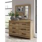 Ashley Brozmont Dresser Mirror in Natural Brown, , large