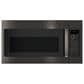 GE Profile Profile 2-Piece Kitchen Packages with 30" Electric Double Oven Range and 1.7 Cu. Ft. Over-the-Range Microwave Oven in Fingerprint Resistant Black Stainless Steel, , large