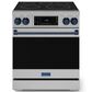 Thork Kitchen Gordon Ramsay 4.55 Cu. Ft. 30" Professional Electric Range with Navy Blue Handle Kit in Stainless Steel, , large