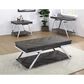 Steve Silver Furniture Roma Sofa Table in Shadow Grey and Chrome, , large