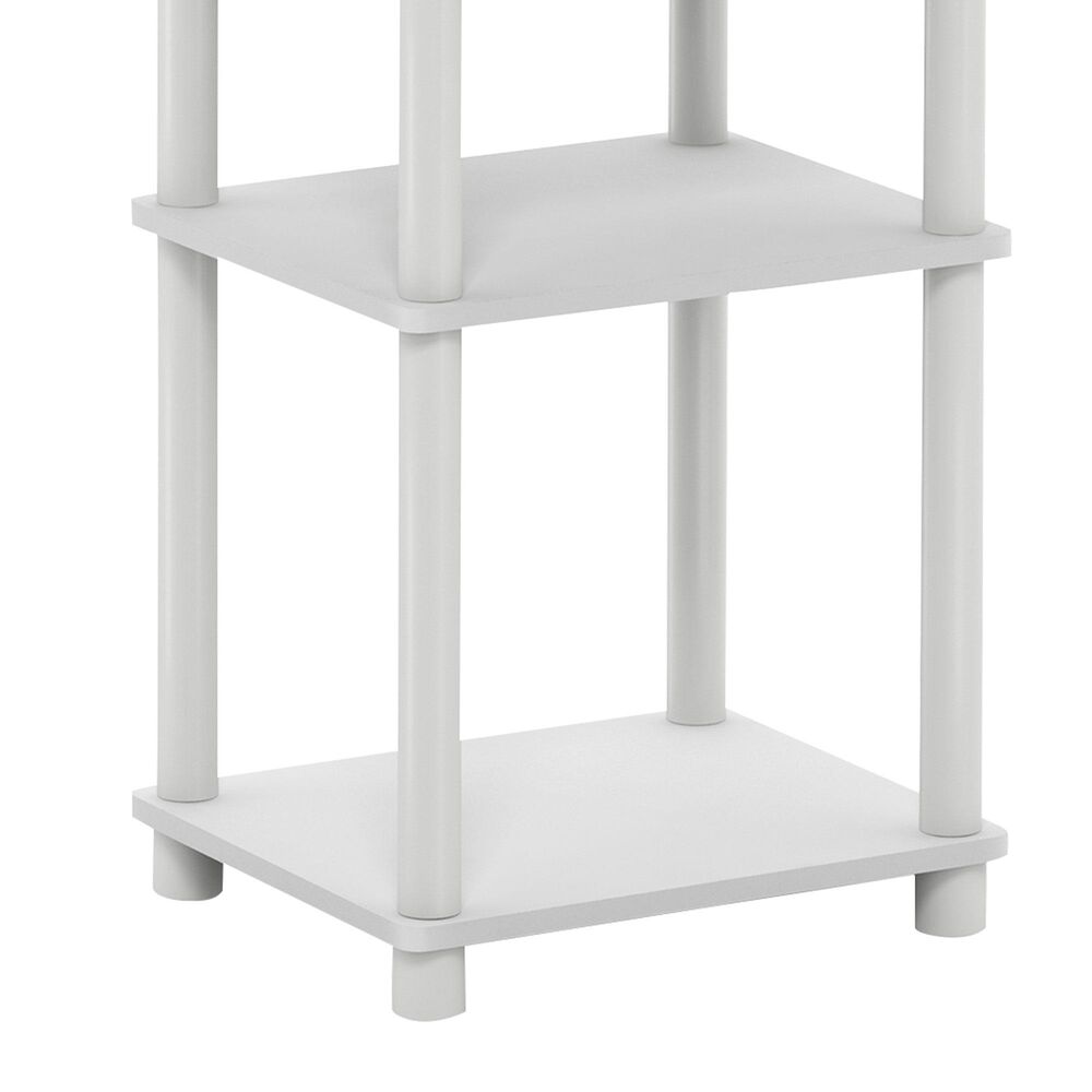 HOMLUX 3-Tier End Table in White, , large