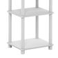 HOMLUX 3-Tier End Table in White, , large