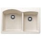 Blanco Diamond 1-3/4 Double Bowl Dual Mount Kitchen Sink in Soft White, , large