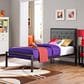 Modway Mia Gray Fabric Upholstered Twin Platform Bed in Brown, , large