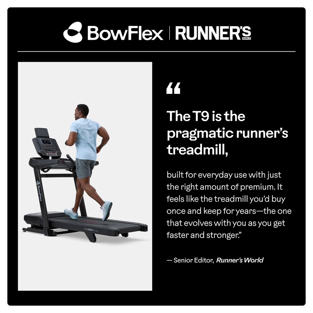 BowFlex T9 Folding Treadmill in Black, , large