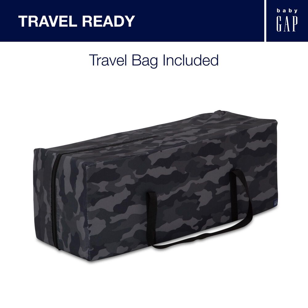 Delta Deluxe Play Yard in Black Camo, , large