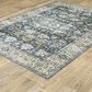 Oriental Weavers Charleston Floral 5" x 7" Blue Area Rug, , large