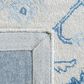 Safavieh Micro-Loop 2"3" x 13" Ivory and Blue Runner, , large