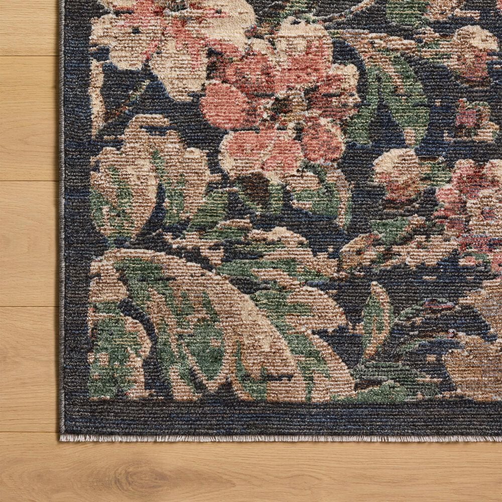 Loloi Winchester Midnight and Blush 5'3" x 7'8" Area Rug, , large