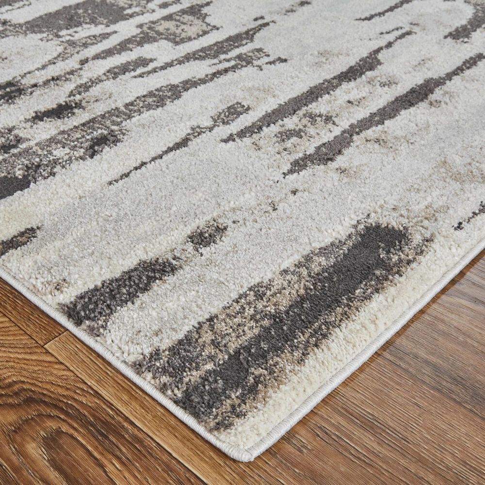 Feizy Vancouver 4&#39; x 6&#39; Gray and Charcoal Area Rug, , large