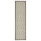 Nourison Aloha Damask 2"3" x 10" Natural Indoor/Outdoor Runner, , large
