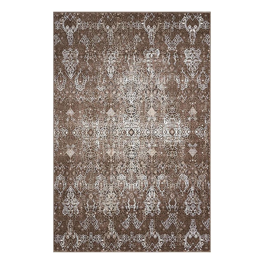 Nourison Karma KRM04 3"9" x 5"9" Mocha Area Rug, , large