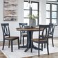 Ashley Landocken Dining Chair in Brown and Blue (Set of 2), , large