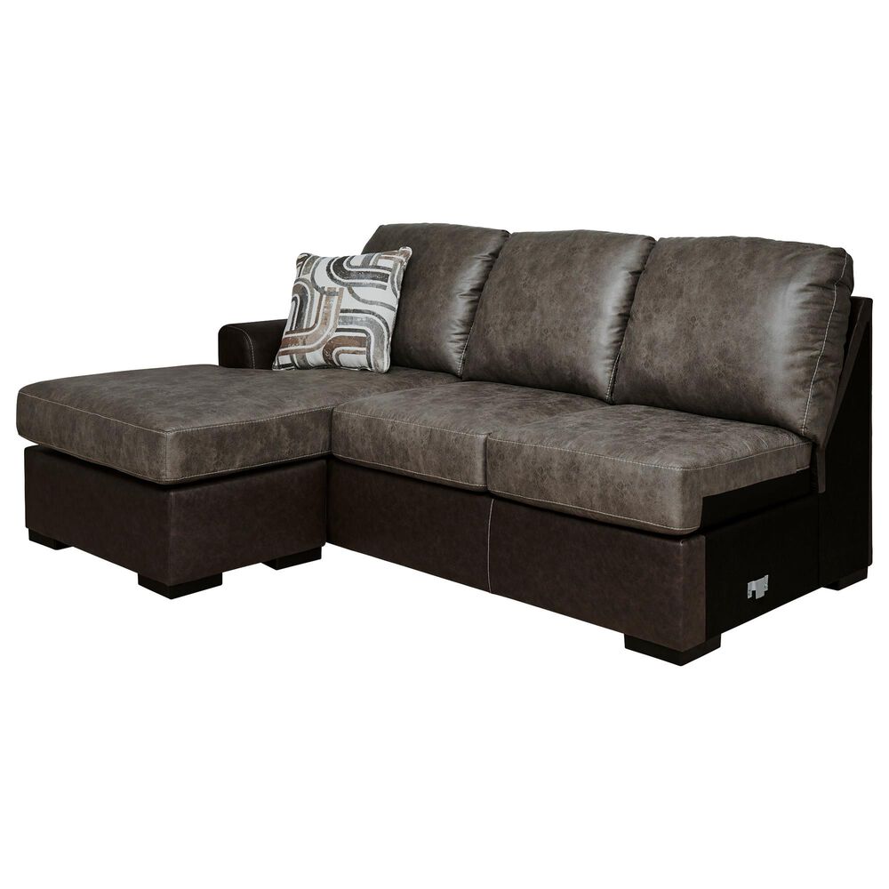 Ashley Castille Way 2-Piece Right Facing Sectional with Chaise in Fossil, , large