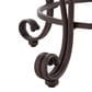Linon Home Decor Gathered Swivel Counter Stool in Rich Bronze, , large