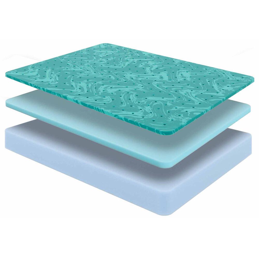 Hearth and Haven Diamond  10&quot; Greyson Medium Waterfall-Top Twin XL Mattress, , large