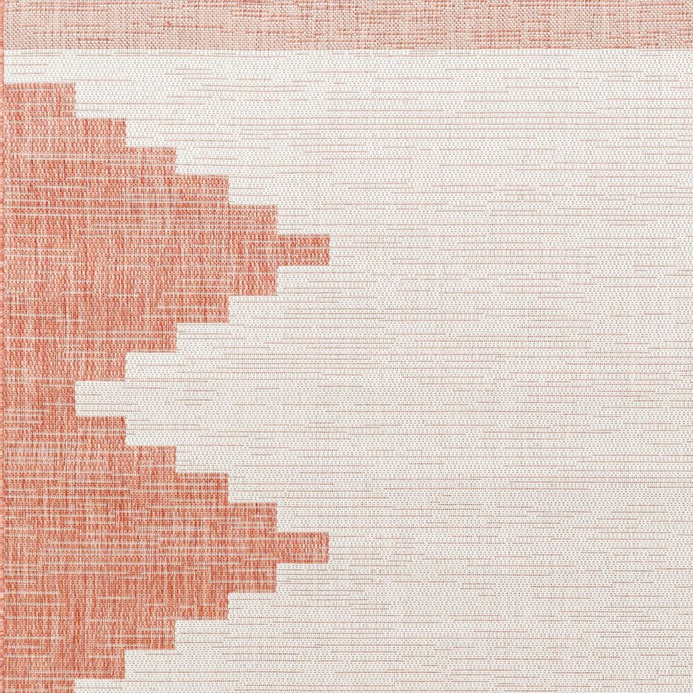 Surya Eagean EAG-2436 Rust, Ivory, Dusty Pink and Dusty Coral 2&#39; x 2&#39;11&quot; Indoor/Outdoor Area Rug, , large