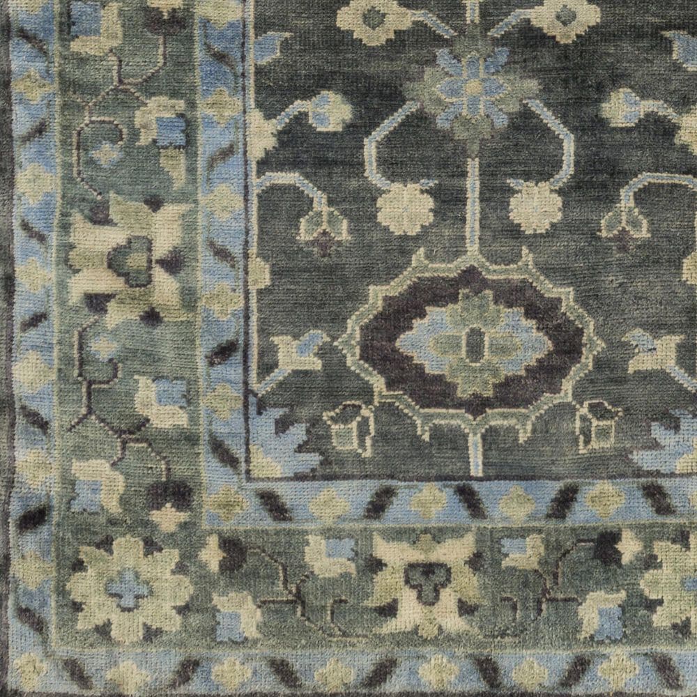 Surya Antique 2&#39; x 3&#39; Green, Charcoal, Slate, Taupe and Light Olive Area Rug, , large