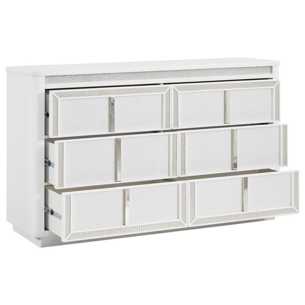 Millenium Chalanna 5-Piece Queen Bedroom Set in White Lacquer, , large