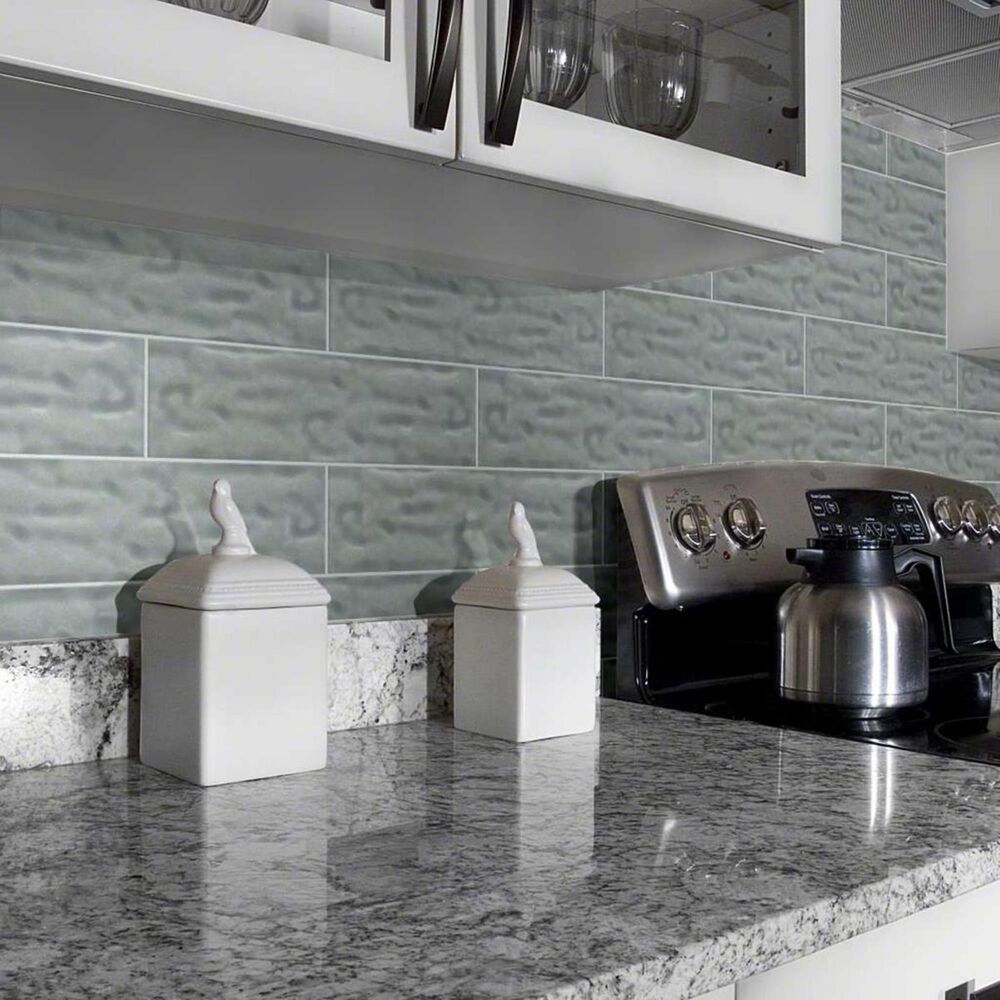 Shaw Geoscape Light Grey 4&quot; x 16&quot; Ceramic Wall Tile, , large