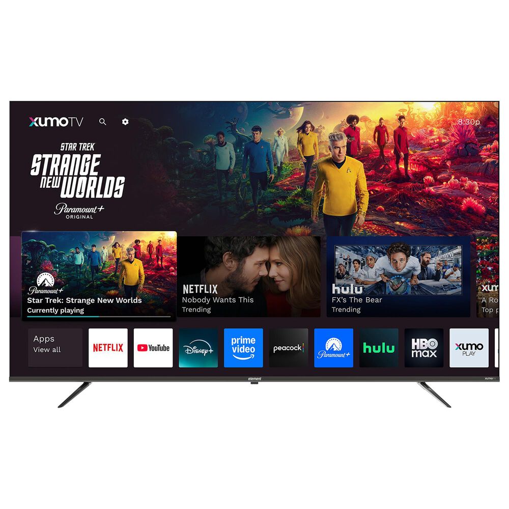 Element 75" Class Revolution Series 4K UHD HDR Frameless - Smart Xumo TV with 2.0 Soundbar in Black, , large